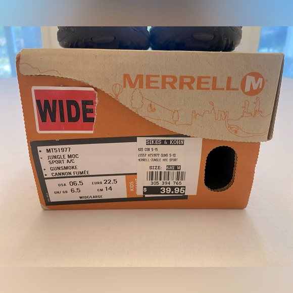 EUC Merrell toddler size 6.5 wide shoes - Picture 2 of 6